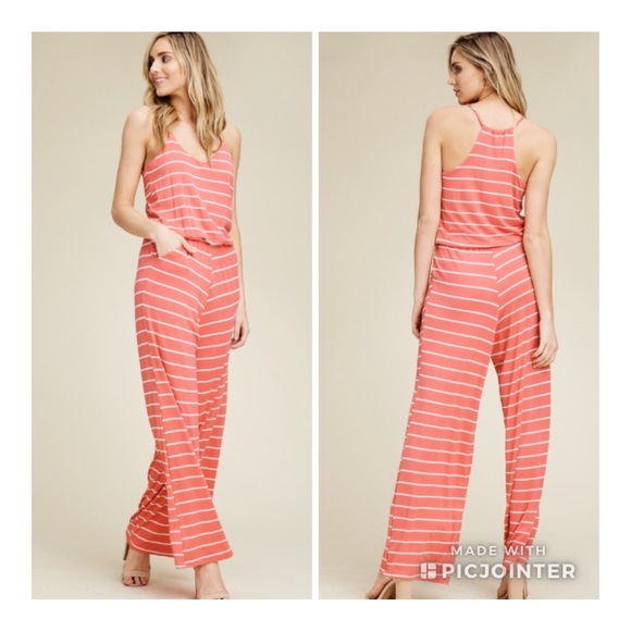 Pants - (Last one) Coral Jumpsuit